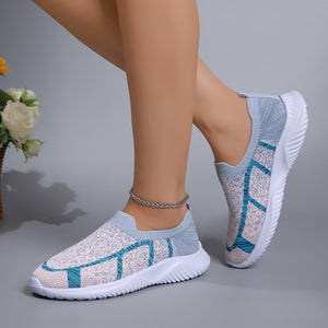 Breathable Mesh Round Toe Sneakers