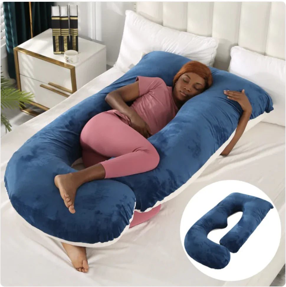 Maternity Pillow Waist Support Side Sleeping Slope Pillow J-type