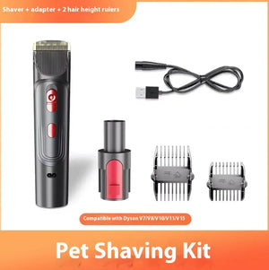 Full Series Pet Shaver Comb Suit with Hair Suction Head for Dogs and Cats