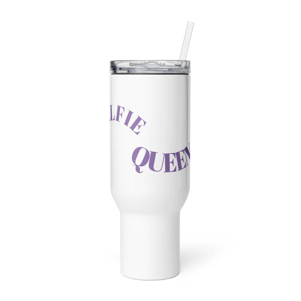 SELFIE QUEEN Travel Mug with a Handle