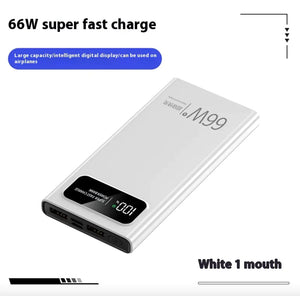 66W Super Fast Charge Mobile Power Bank - 20000mAh Large Capacity