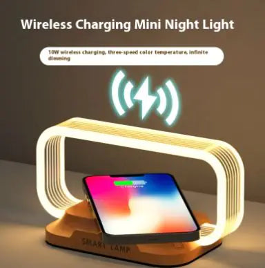 Multifunction Wireless Charger Stand with LED Lamp