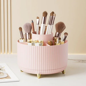 Rotating Desktop Makeup Brush Organizer