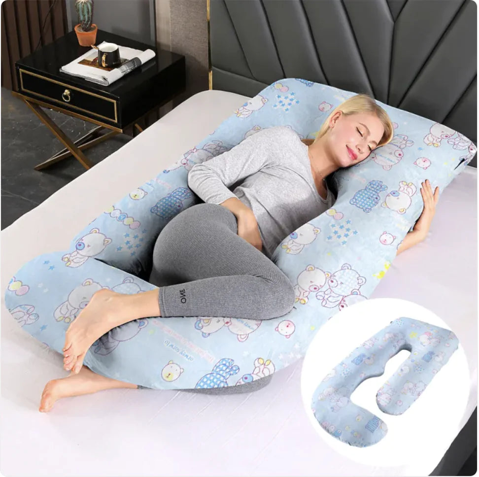 Maternity Pillow Waist Support Side Sleeping Slope Pillow J-type