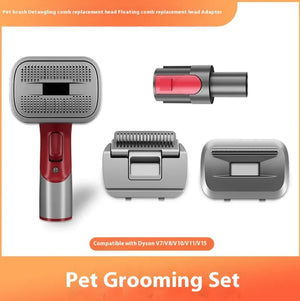 Full Series Pet Shaver Comb Suit with Hair Suction Head for Dogs and Cats