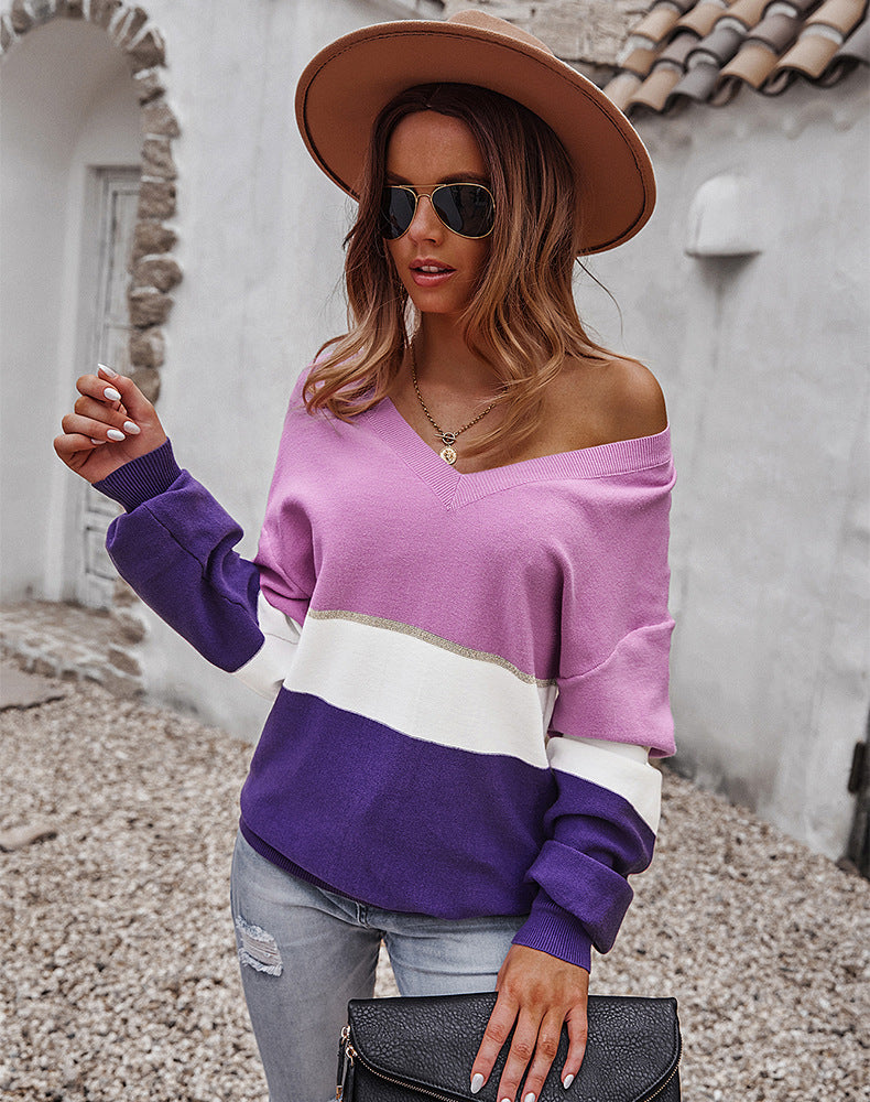 Color Block Thermal Sweater