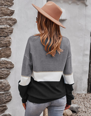 Color Block Thermal Sweater