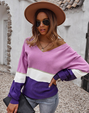 Color Block Thermal Sweater