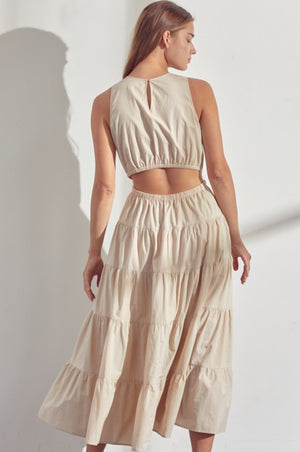 Cutout Maxi Dress with Pockets