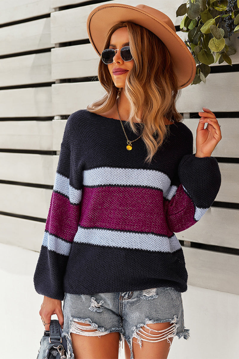 Color Block Cozy Thermal Top