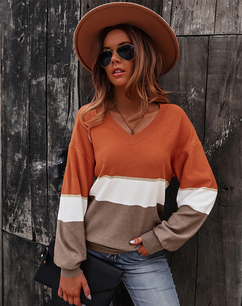 Color Block Thermal Sweater